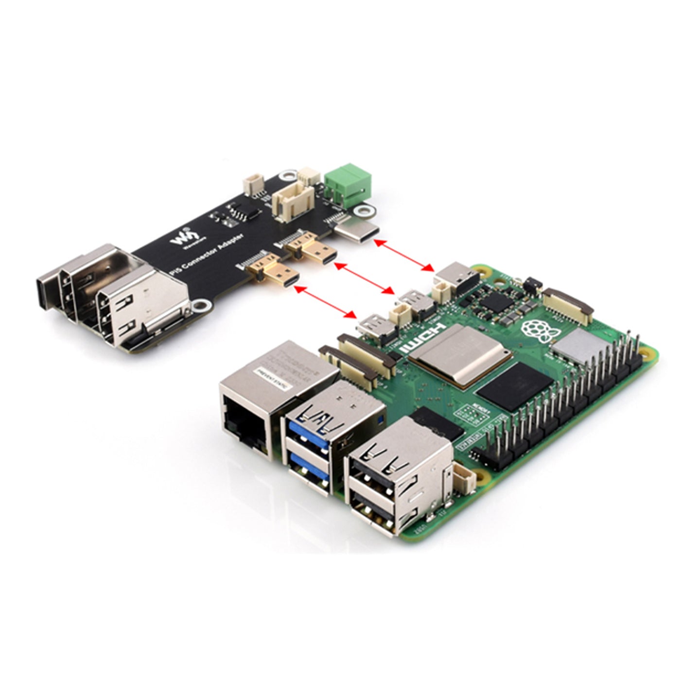 Raspberry Pi Multi-Function Expansion Board Micro HDMI to HDMI Adapter Board