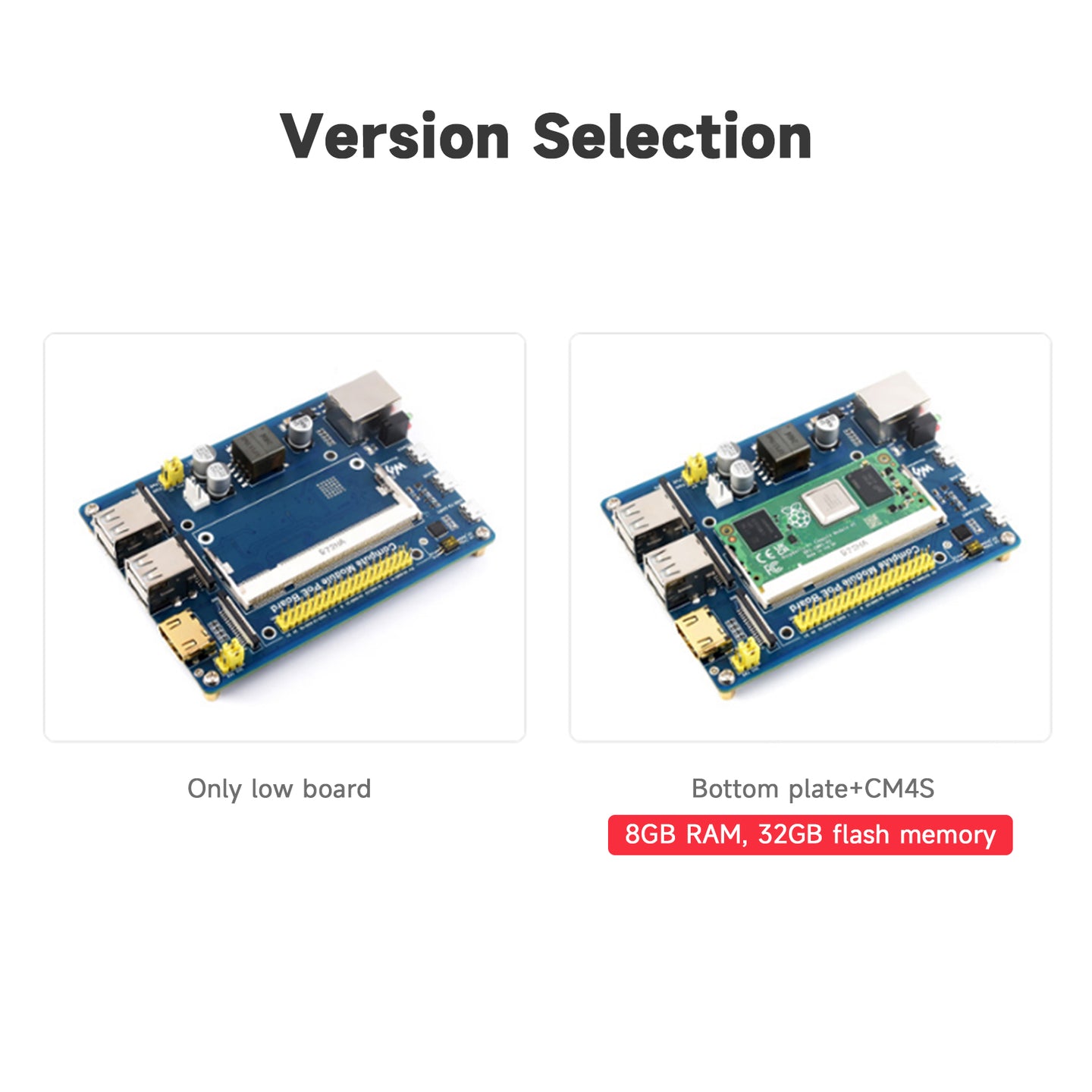 Raspberry Pi Compute Module Expansion Board CM4S/CM3/3Lite/3+ POE Power Supply