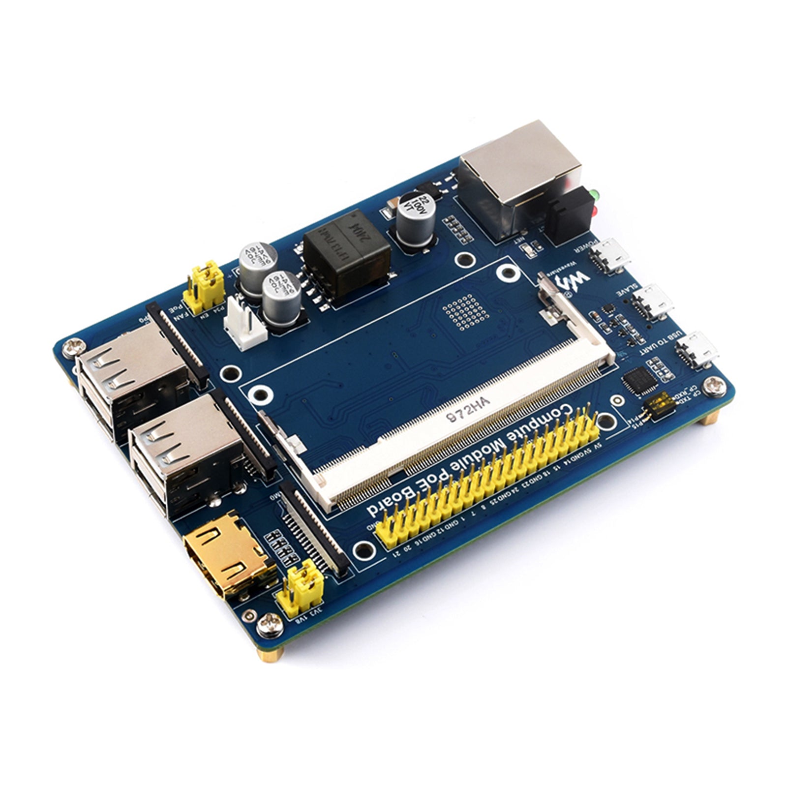Raspberry Pi Compute Module Expansion Board CM4S/CM3/3Lite/3+ POE Power Supply