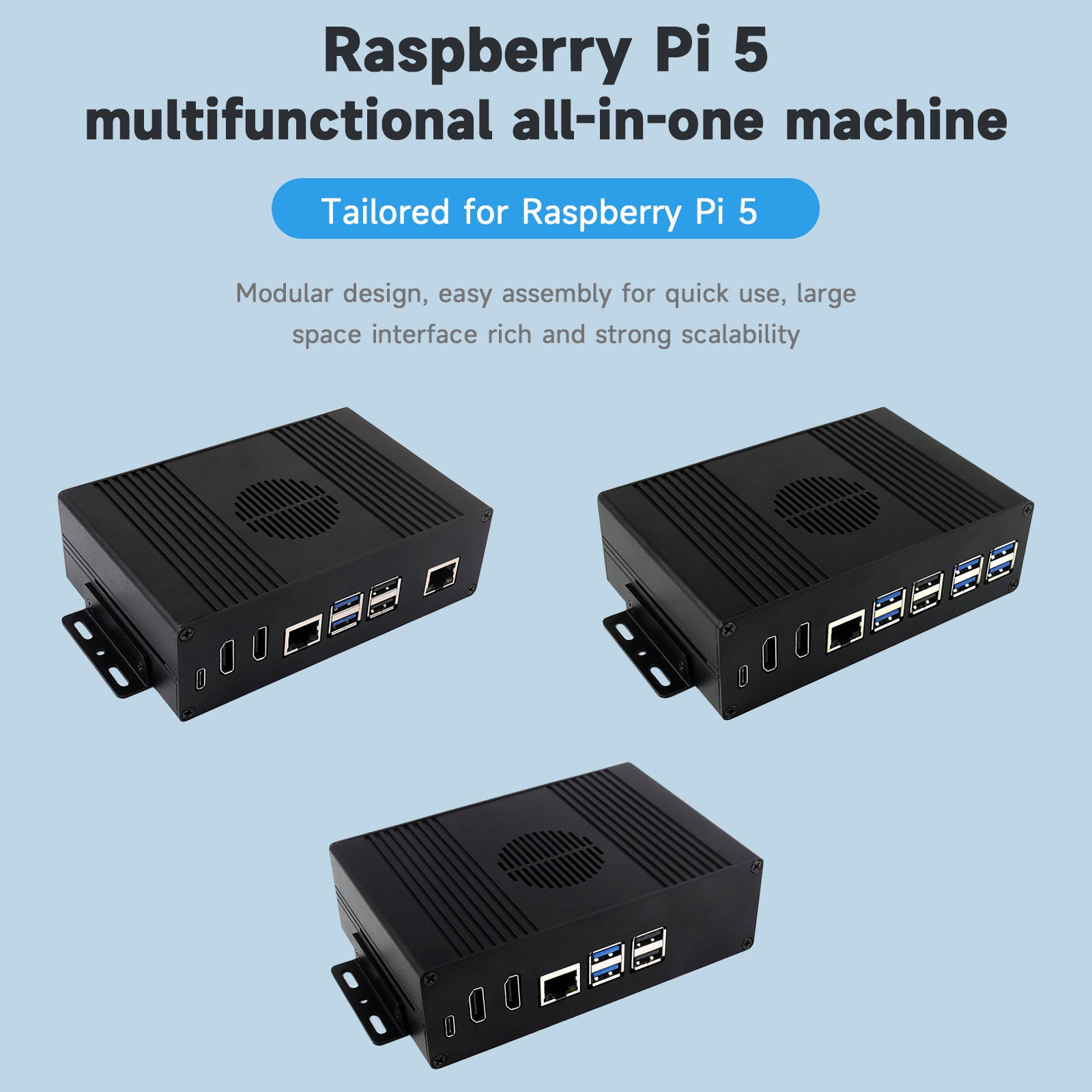 Raspberry Pi 5 Multi-Function Extension All-in-One PCIE Extension Plate HDMI