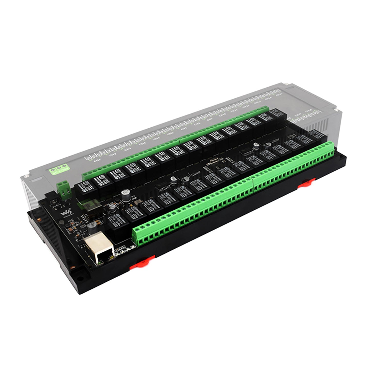 Industrial 30-Channel Ethernet Relay Module Modbus RTU/TCP Protocol Poe Ethernet