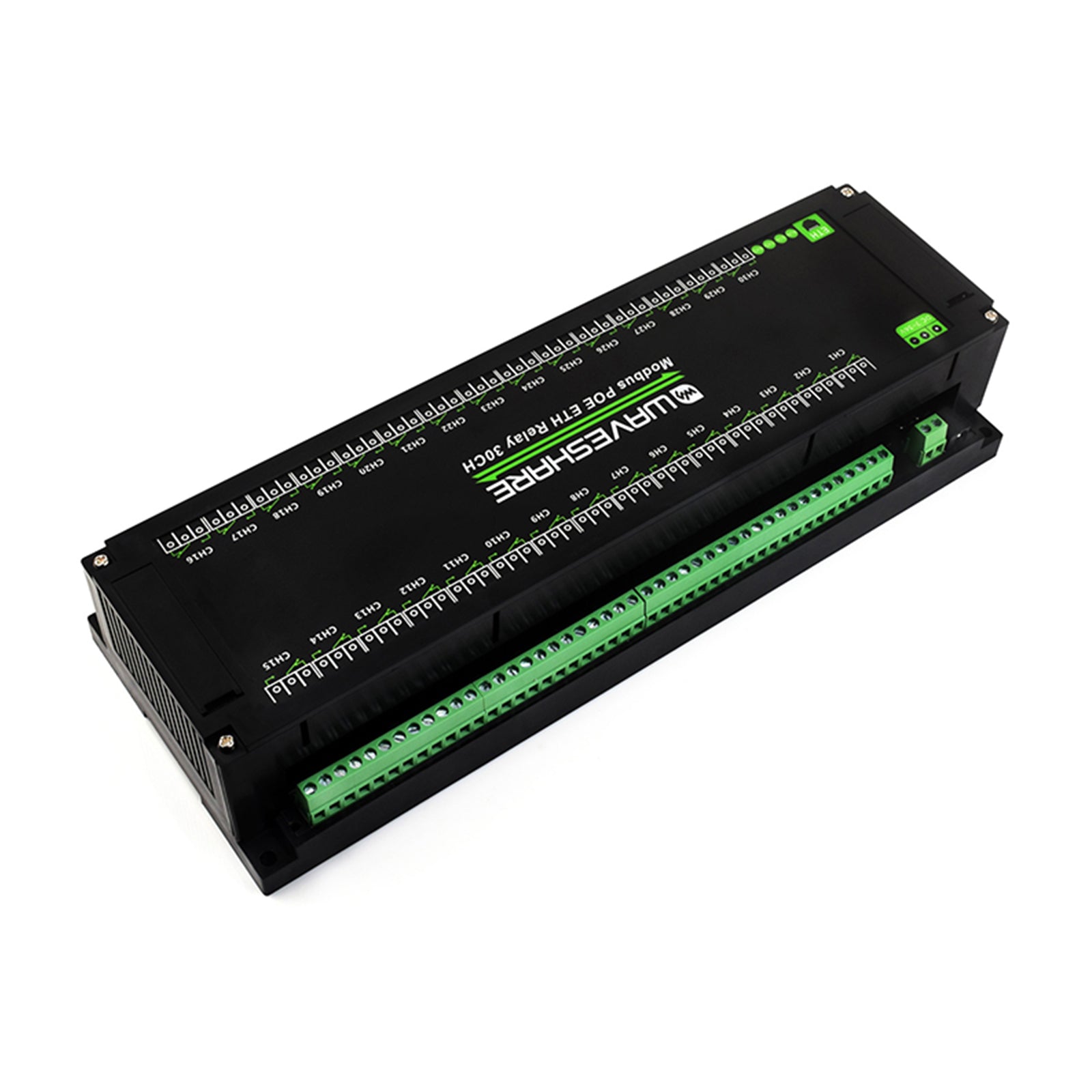 Industrial 30-Channel Ethernet Relay Module Modbus RTU/TCP Protocol Poe Ethernet
