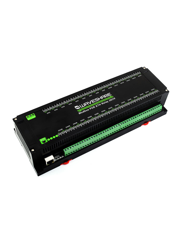 Industrial 30-Channel Ethernet Relay Module Modbus RTU/TCP Protocol Poe Ethernet