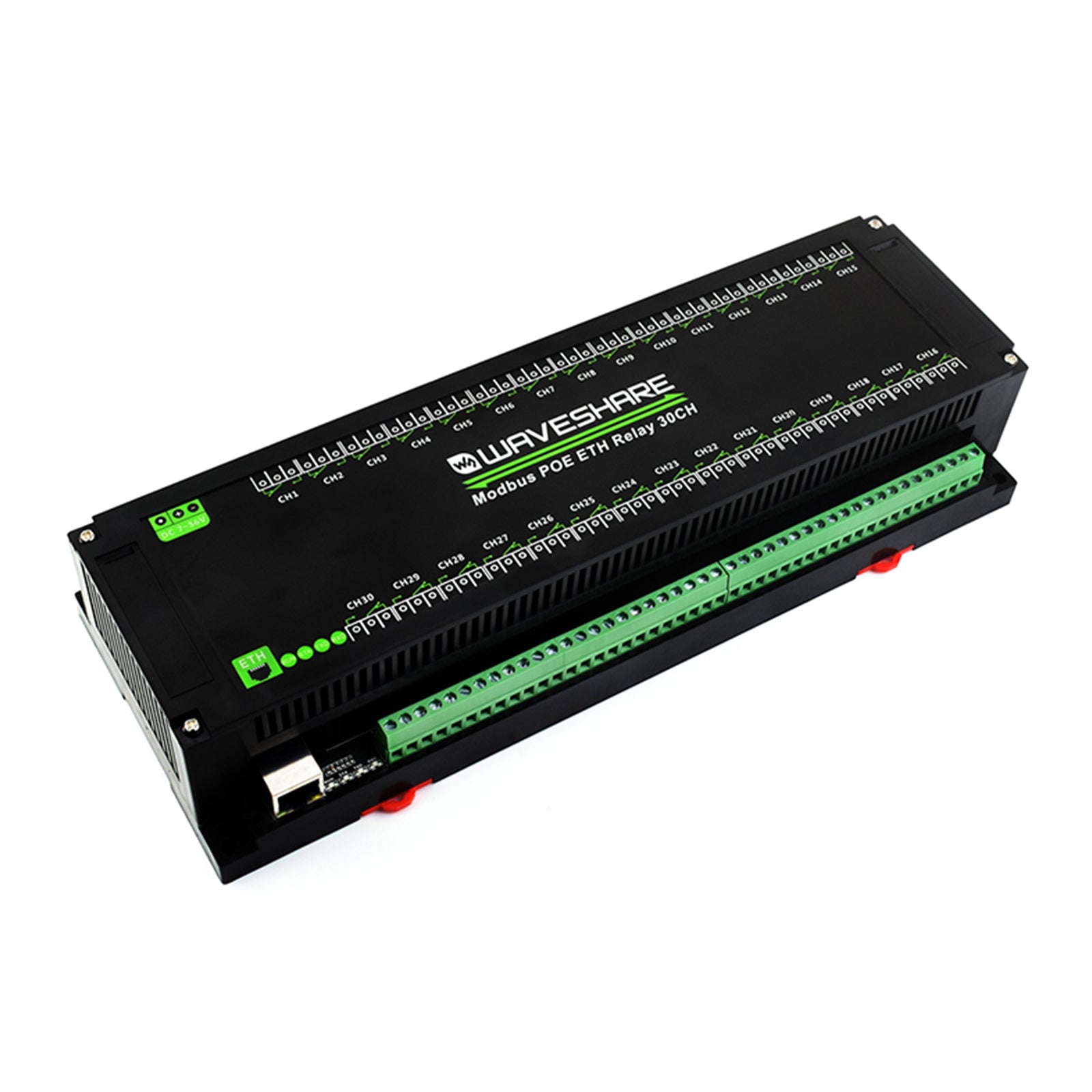 Industrial 30-Channel Ethernet Relay Module Modbus RTU/TCP Protocol Poe Ethernet