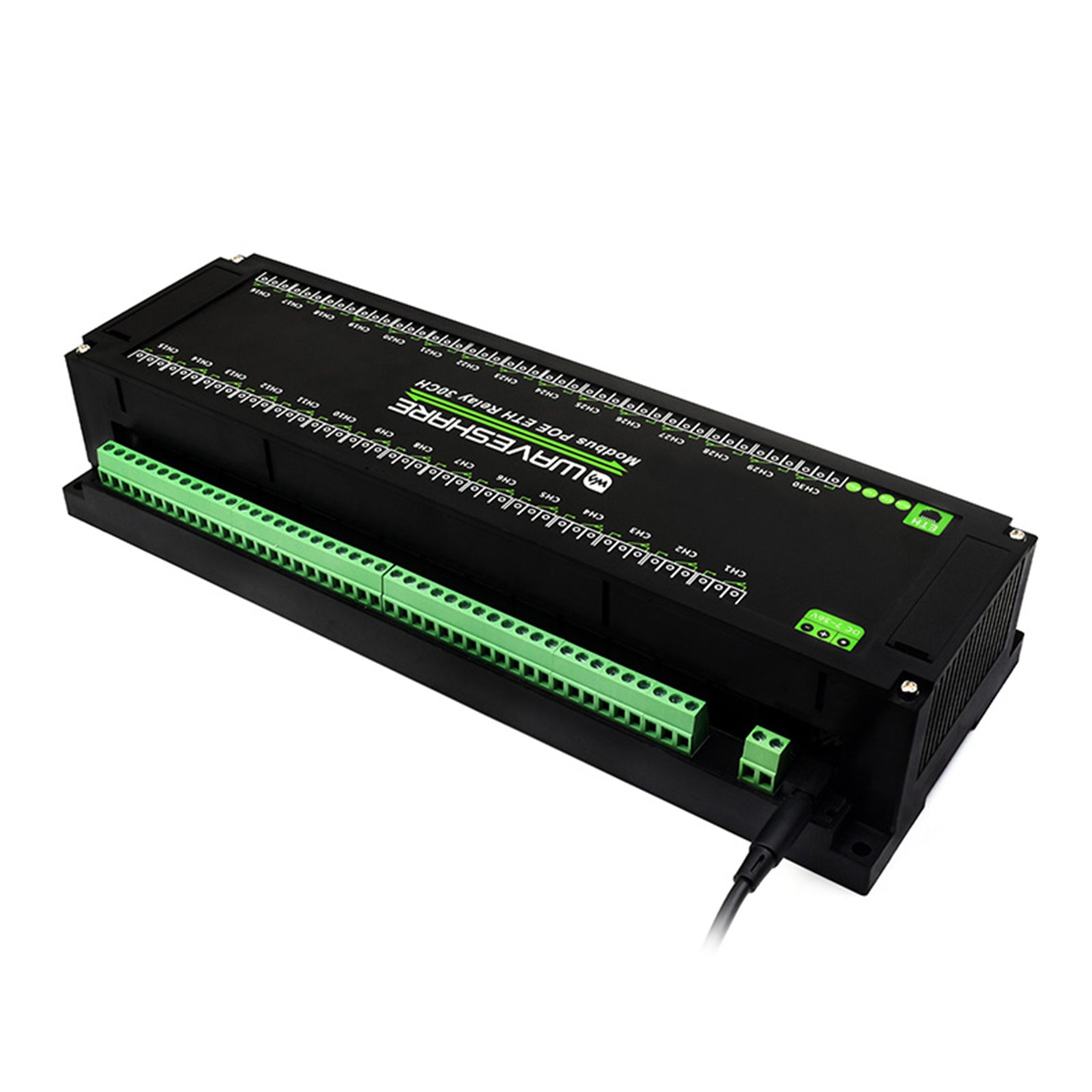 Industrial 30-Channel Ethernet Relay Module Modbus RTU/TCP Protocol Poe Ethernet