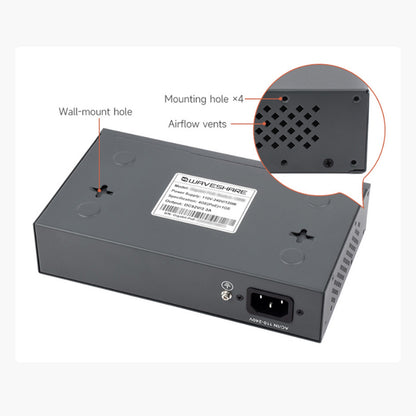 120W Gigabit Ethernet Poe Switch 10/100/1000M Port Adaptive Plug 4 Network Ports