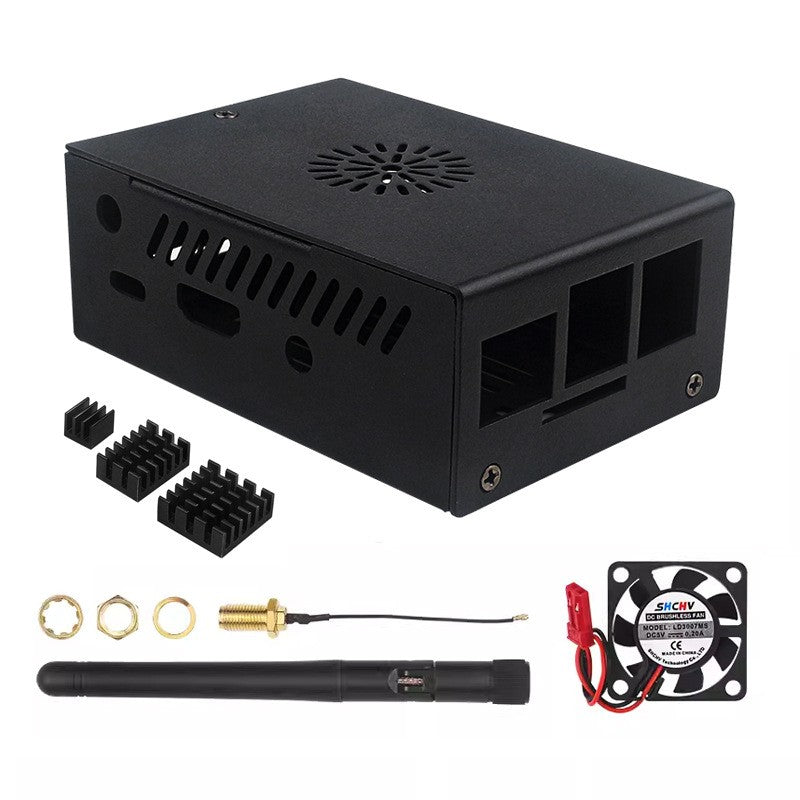 Orange Pi 3B Metal Case Aluminum Alloy Box Orange Pi 3B Cooling Fan Cooling Case