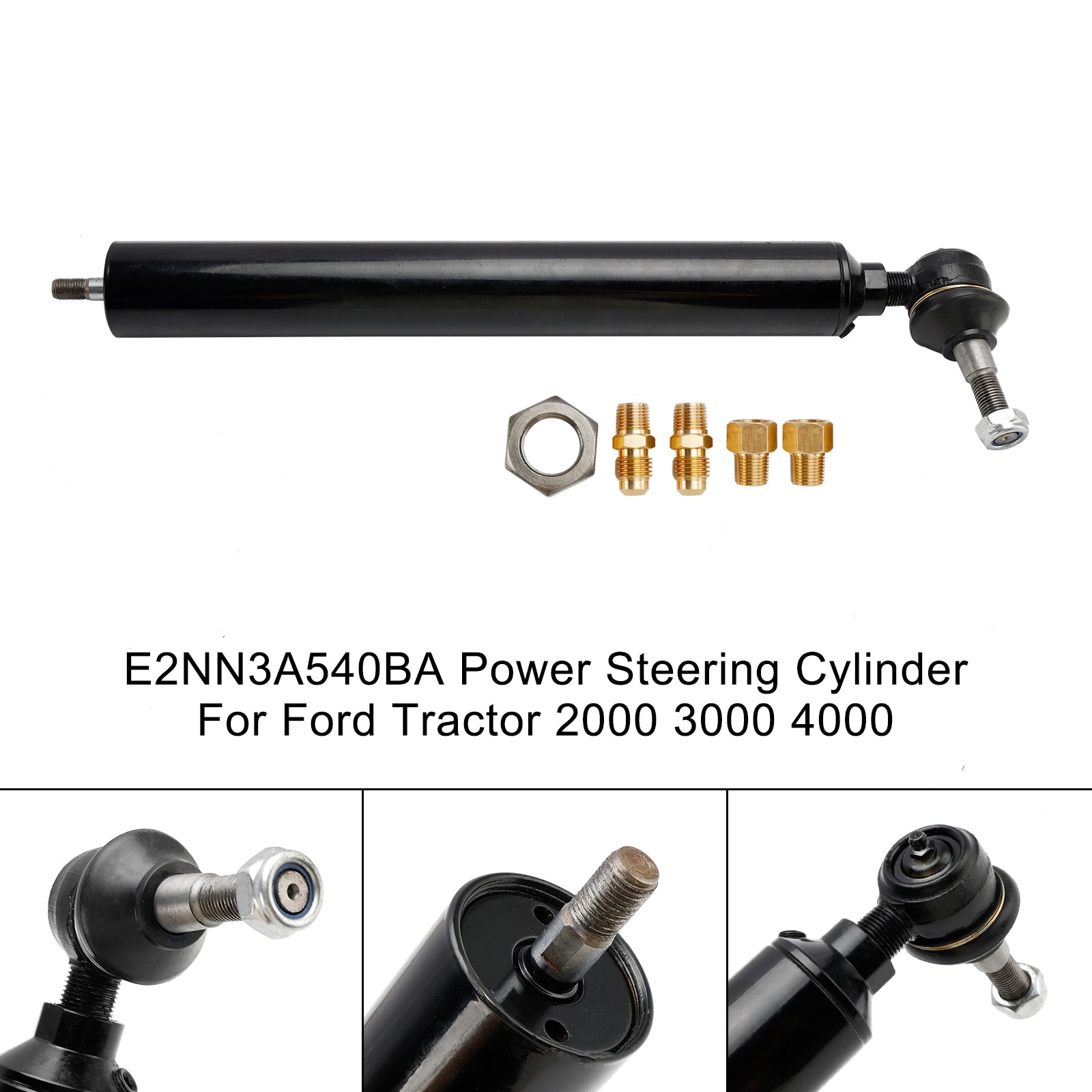 Power Steering Cylinder for Ford 2000, 3000, 4000 & 600-800 Series Tractors, Replaces E2NN3A540BA