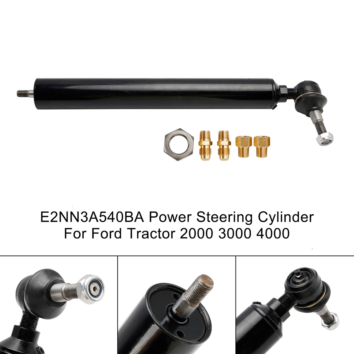 Power Steering Cylinder for Ford 2000, 3000, 4000 & 600-800 Series Tractors, Replaces E2NN3A540BA