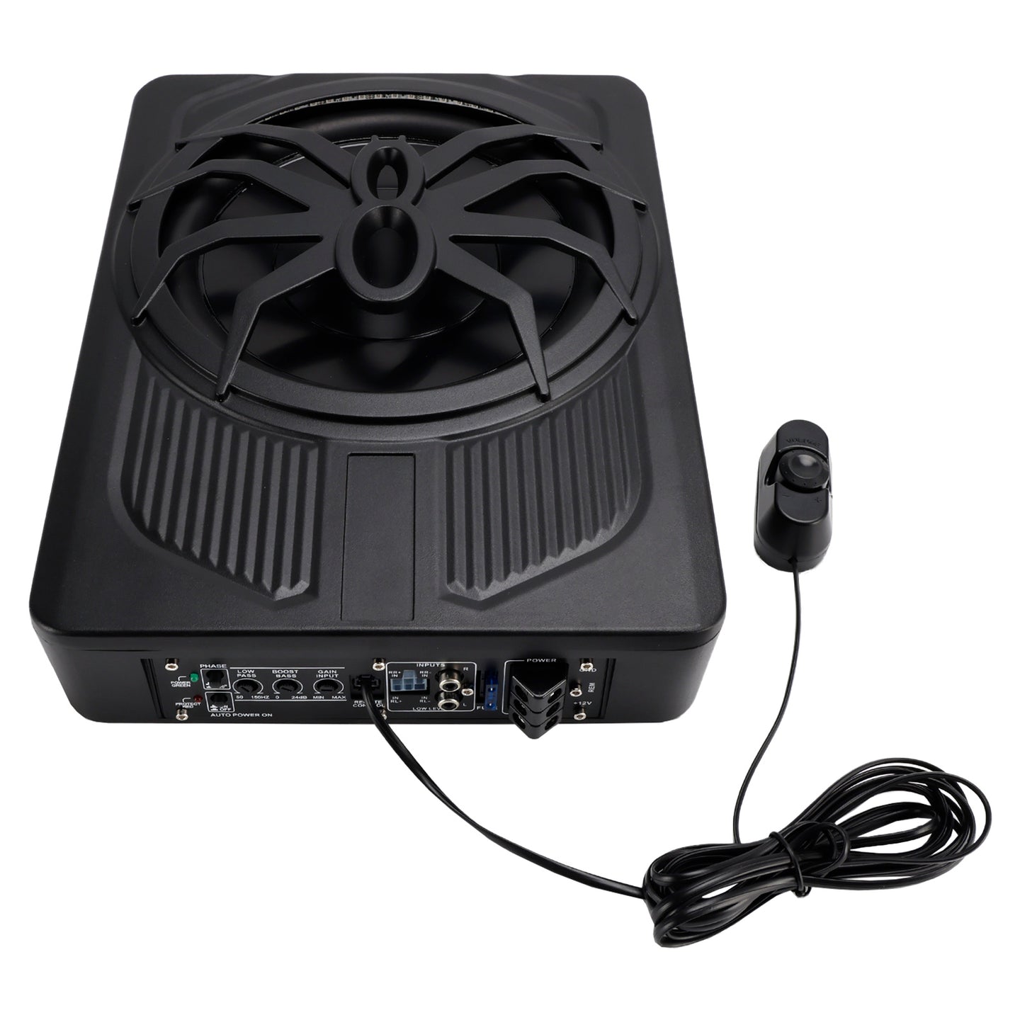 1200W Car Subwoofer 10" 12V Slim Under Seat Powered Car Subwoofer APP Control