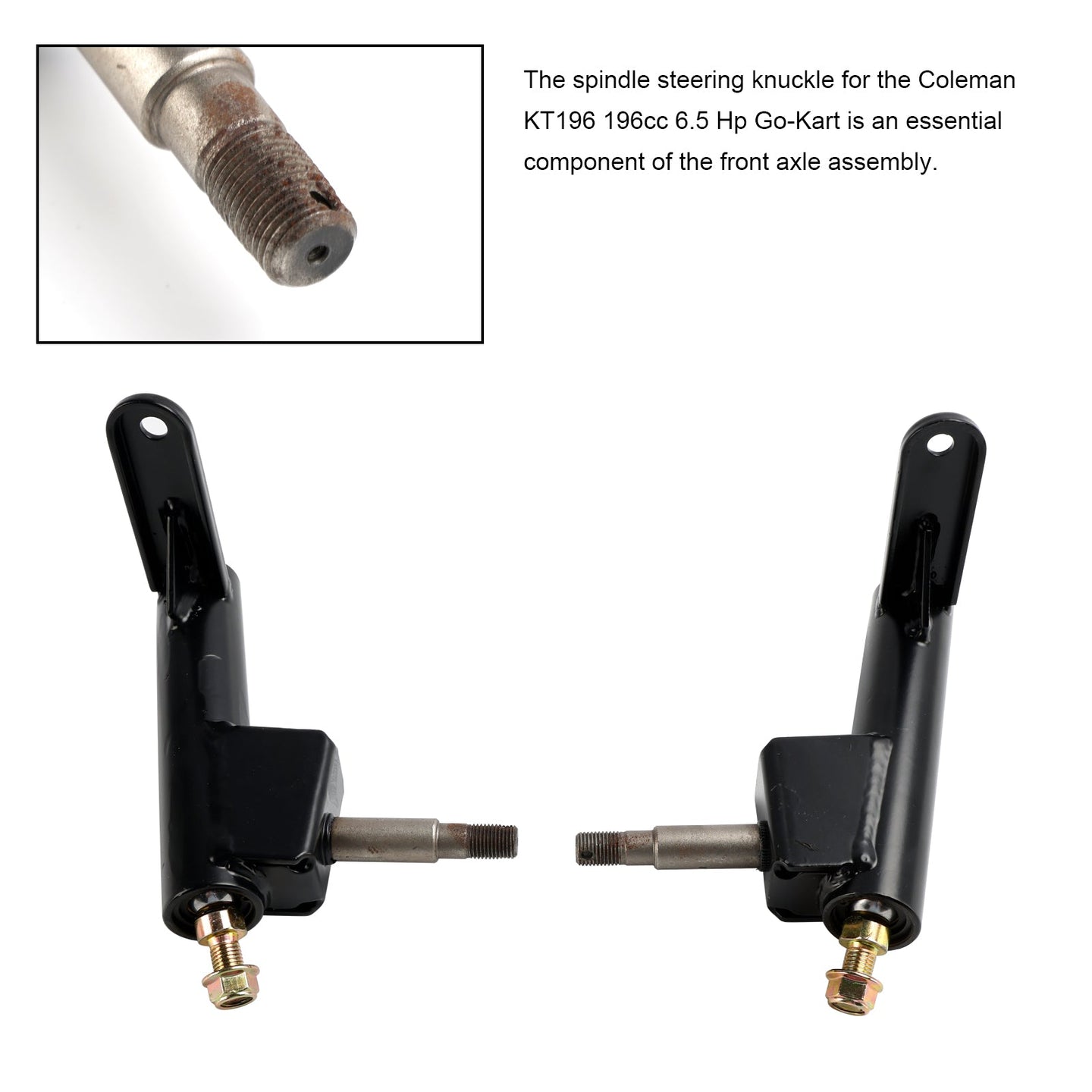 R/L Steering Knuckle Spindle Coleman KT196/CK196-T 196cc Kart (Copy)