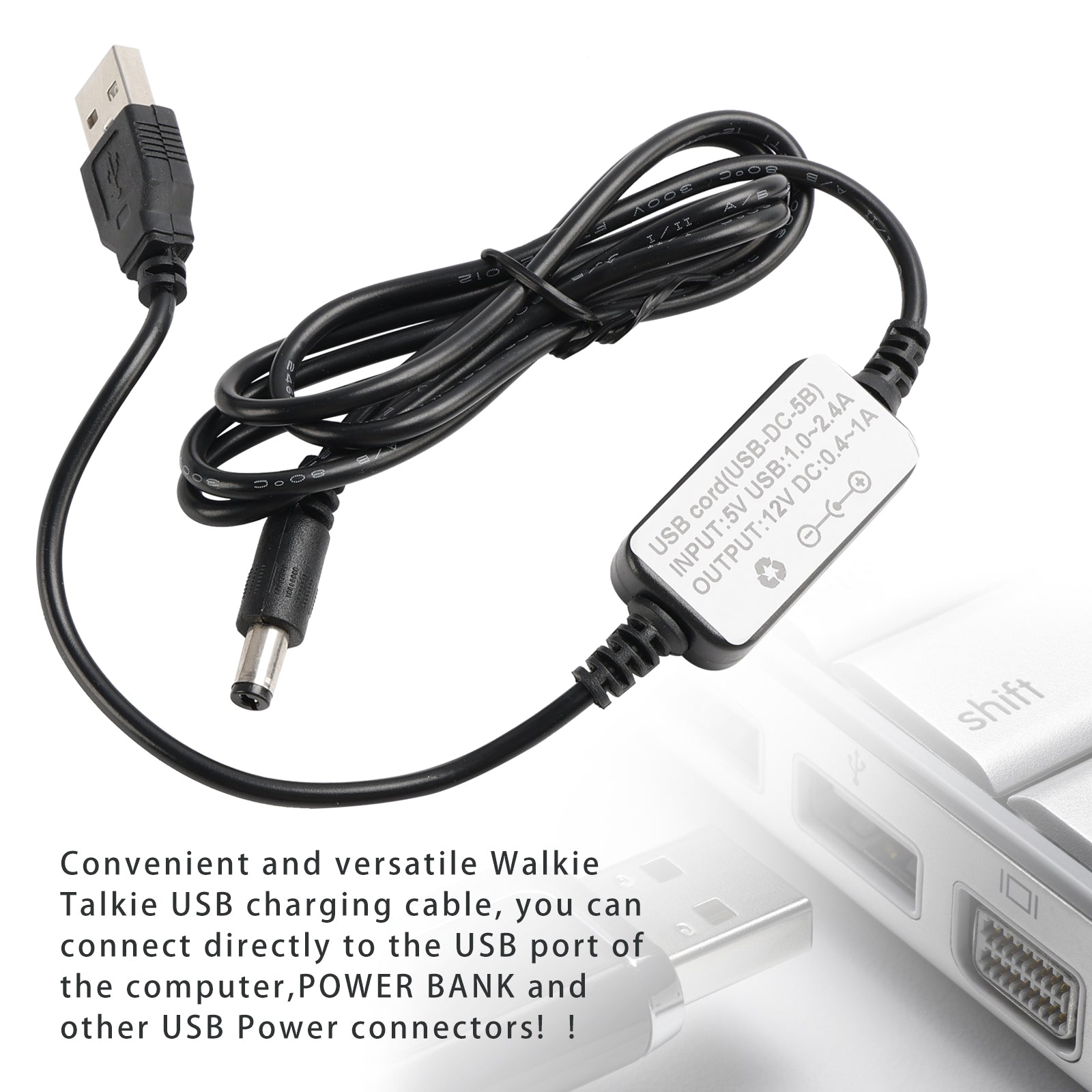 FT4XR/FT65R-USB DC Charger Cable Charger For Yaesu FT4X FT4XR FT25R FT65R Radio