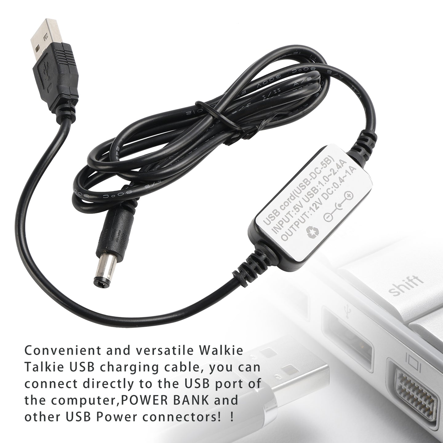 FT4XR/FT65R-USB DC Charger Cable Charger For Yaesu FT4X FT4XR FT25R FT65R Radio