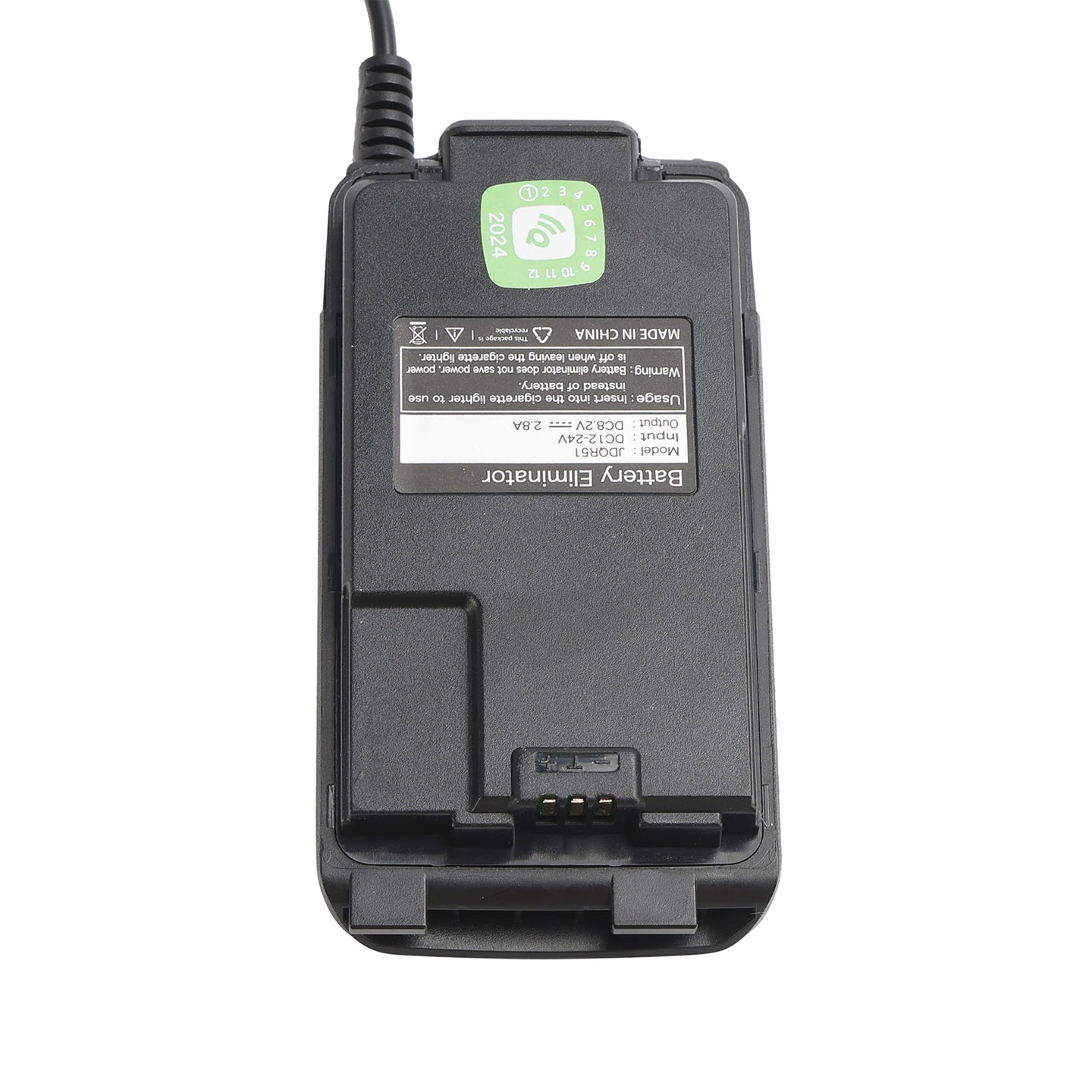 Quansheng UV-K5 Car Charger 12V/24V Battery Eliminator For UV-K5 UV-K6 UV-5RPLUS