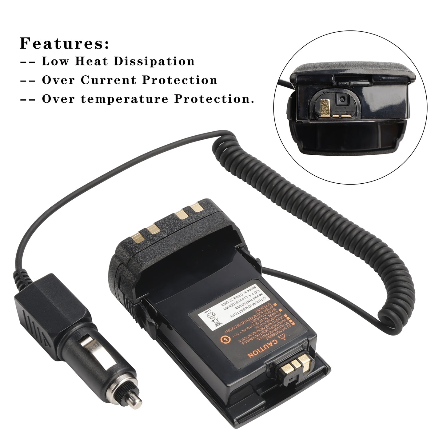 APX6000 Car Charger 12V/24V Battery Eliminator For APX7000 APX8000 SRX2200 Radio
