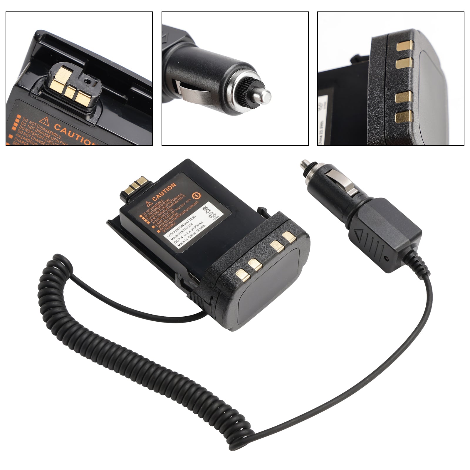 APX6000 Car Charger 12V/24V Battery Eliminator For APX7000 APX8000 SRX2200 Radio