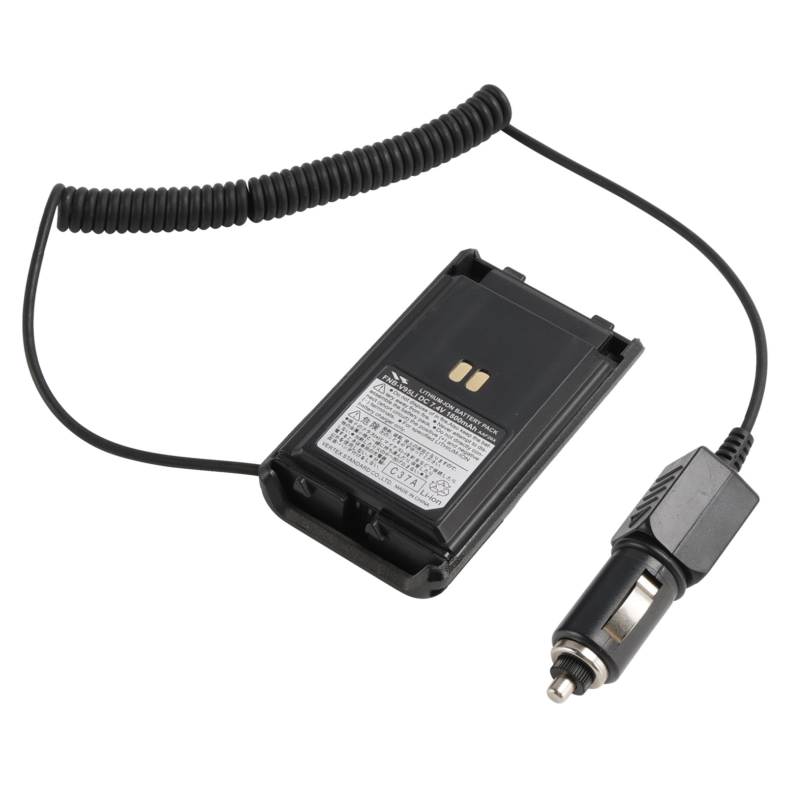FNB-V95/V96 Car Charger 12V/24V Battery Eliminator For Vertex VX-350 VX351 VX354