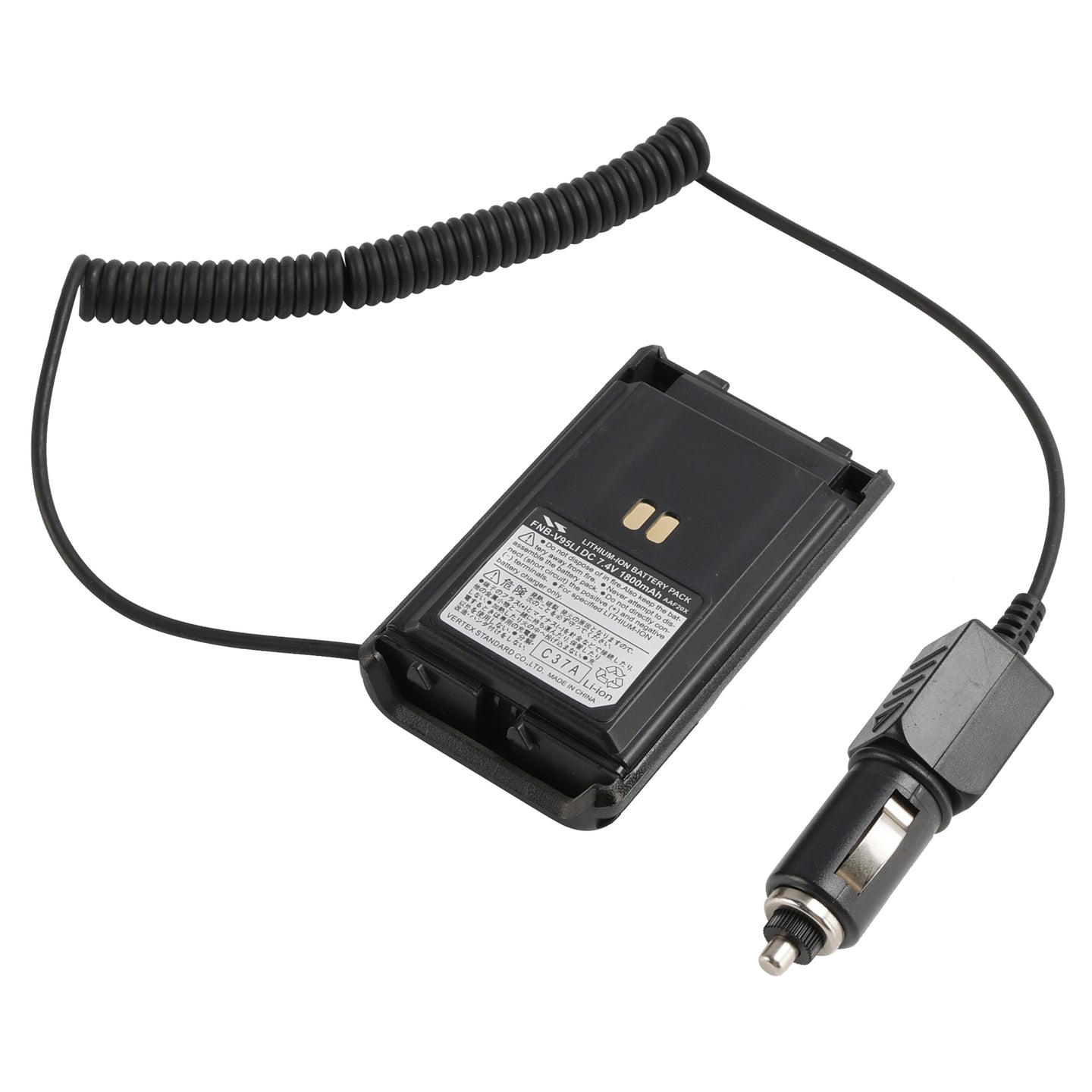 FNB-V95/V96 Car Charger 12V/24V Battery Eliminator For Vertex VX-350 VX351 VX354