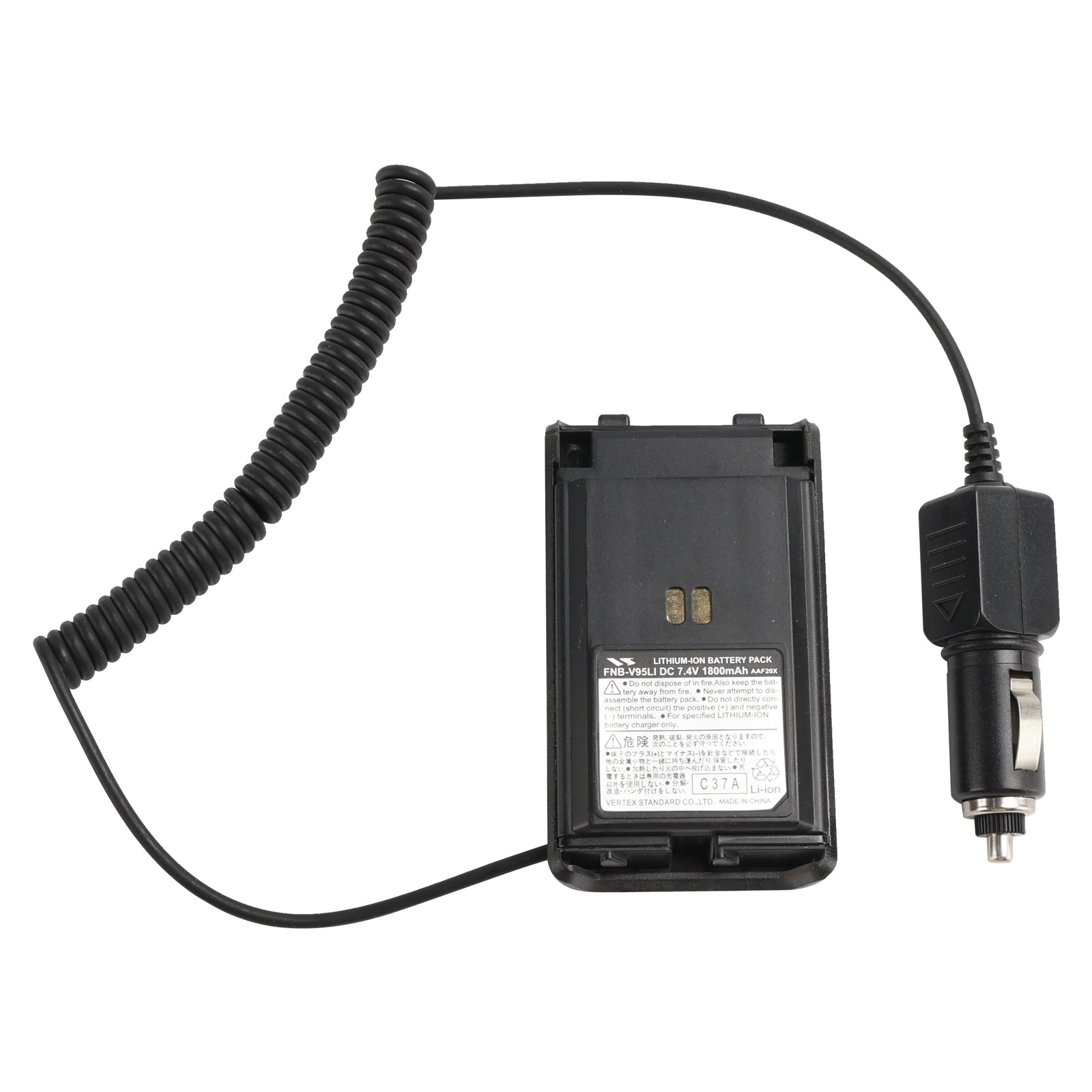 FNB-V95/V96 Car Charger 12V/24V Battery Eliminator For Vertex VX-350 VX351 VX354