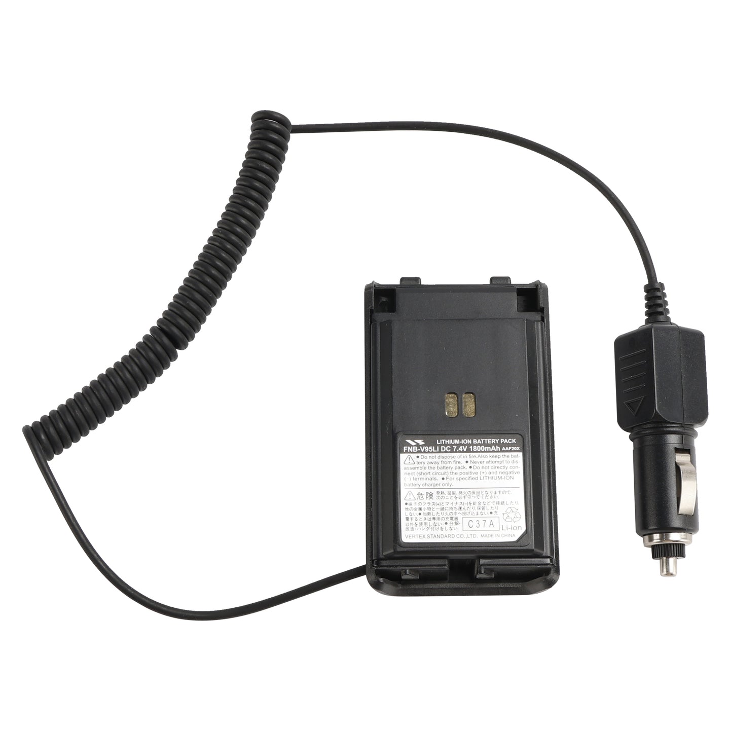 FNB-V95/V96 Car Charger 12V/24V Battery Eliminator For Vertex VX-350 VX351 VX354