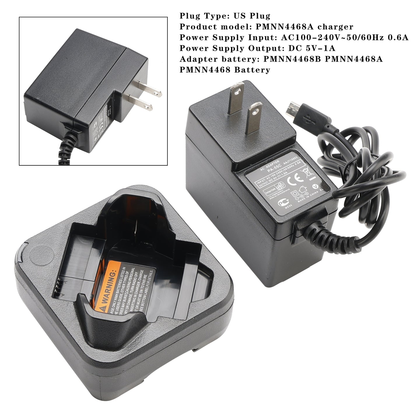 PMPA4468A Fast Rapid Dock Charger for SL1K SL300 SL1M SL1600 SL2600 TLK100 Radio
