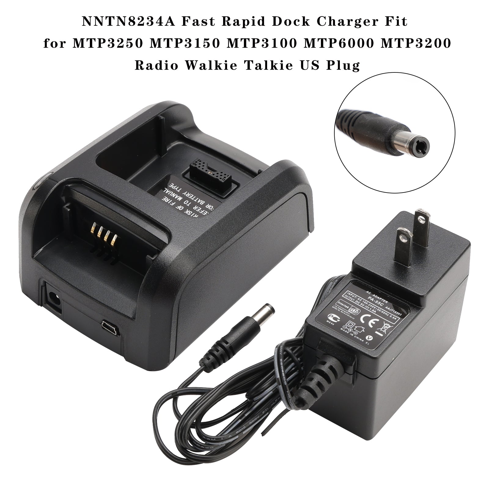 NNTN8234A Fast Rapid Dock Charger for MTP3250 MTP3150 MTP3100 MTP6000 MTP3200