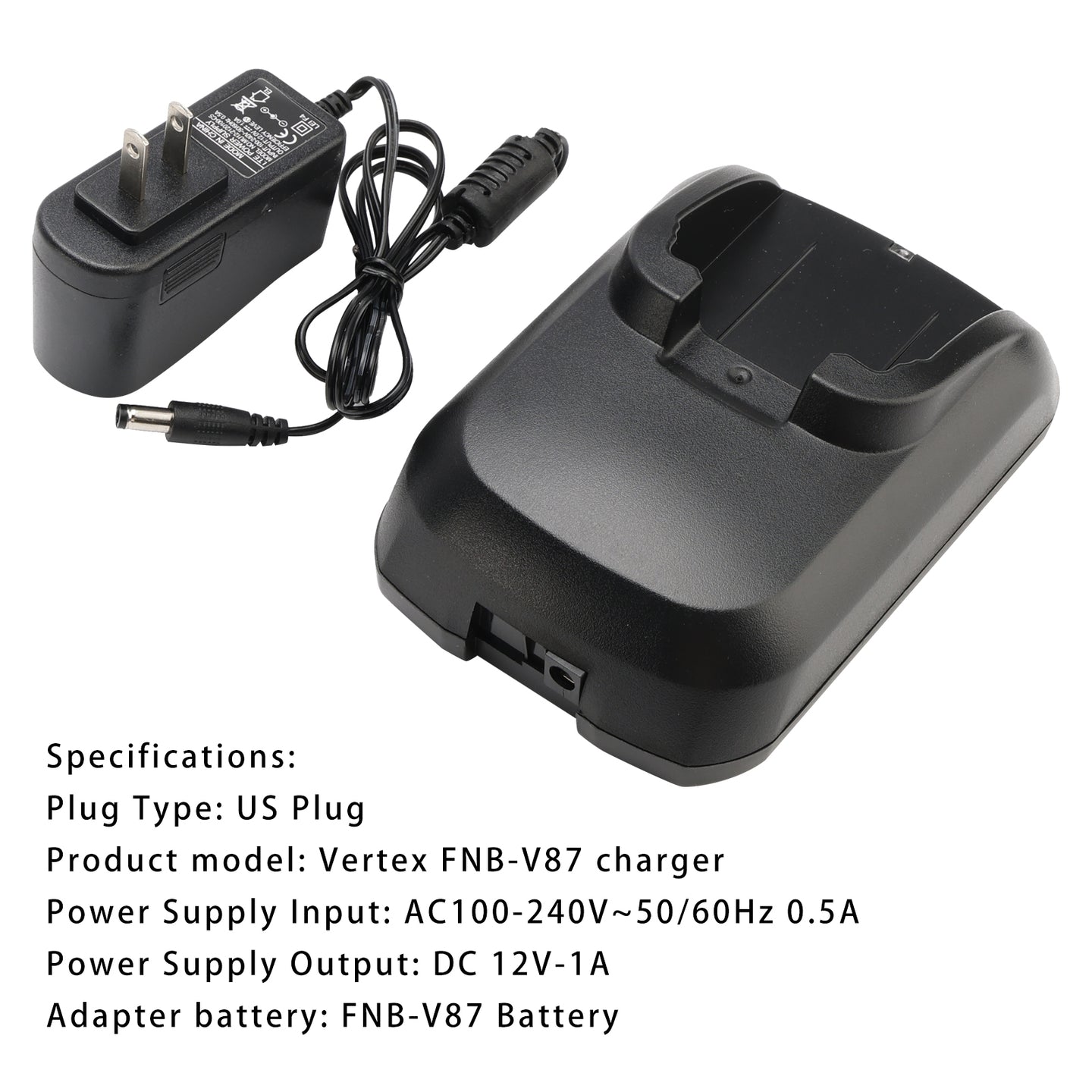 FNB-V87 Fast Rapid Dock Charger for Vertex VX820 VX821 VX824 VX829 VX920 Radio