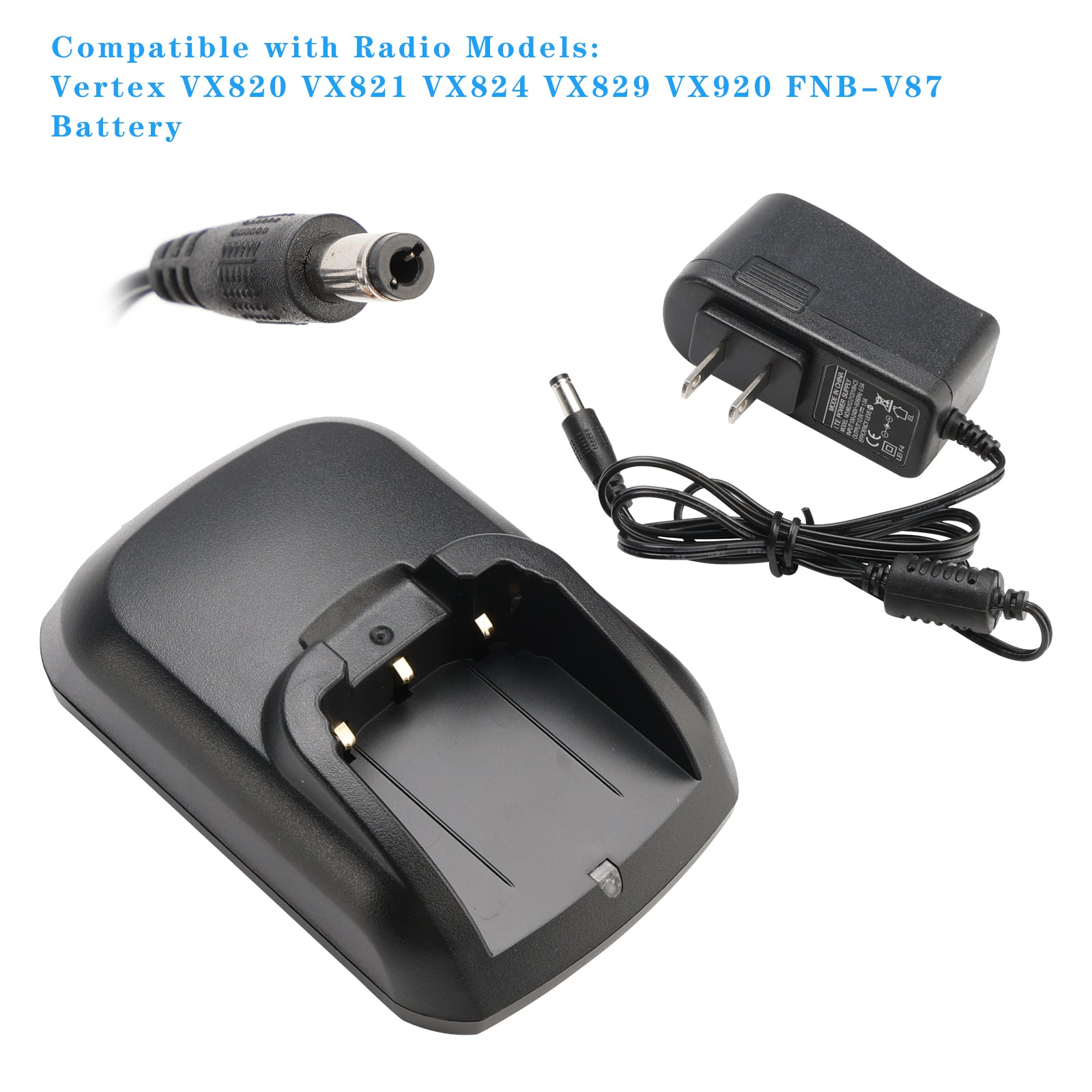 FNB-V87 Fast Rapid Dock Charger for Vertex VX820 VX821 VX824 VX829 VX920 Radio