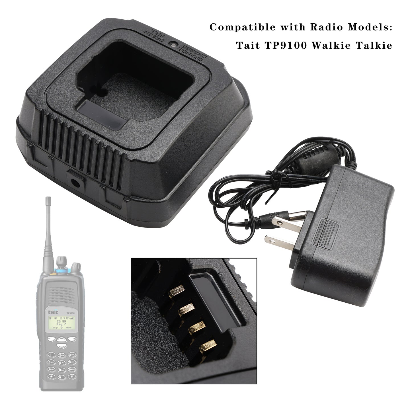 Tait TP8100/TP9300 Fast Rapid Dock Charger for Tait TP8100 TP9300 Battery Radio