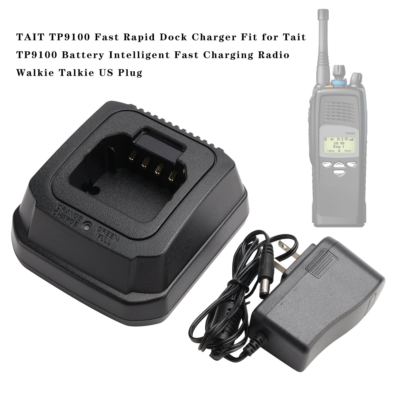 Tait TP8100/TP9300 Fast Rapid Dock Charger for Tait TP8100 TP9300 Battery Radio