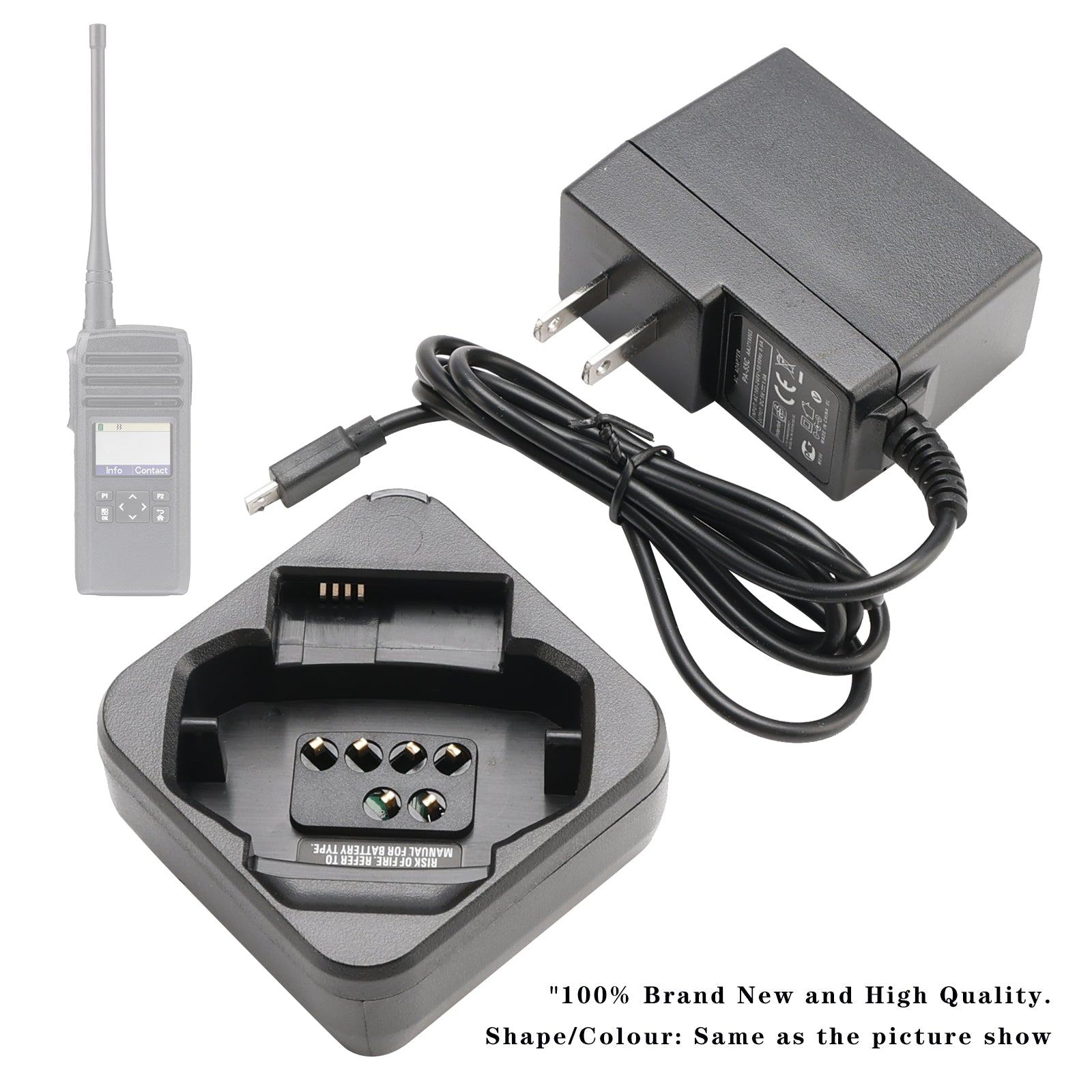 PMLN7094A Fast Rapid Dock Charger for DTR600 DTR700 DTR720 PMLN7094A Battery