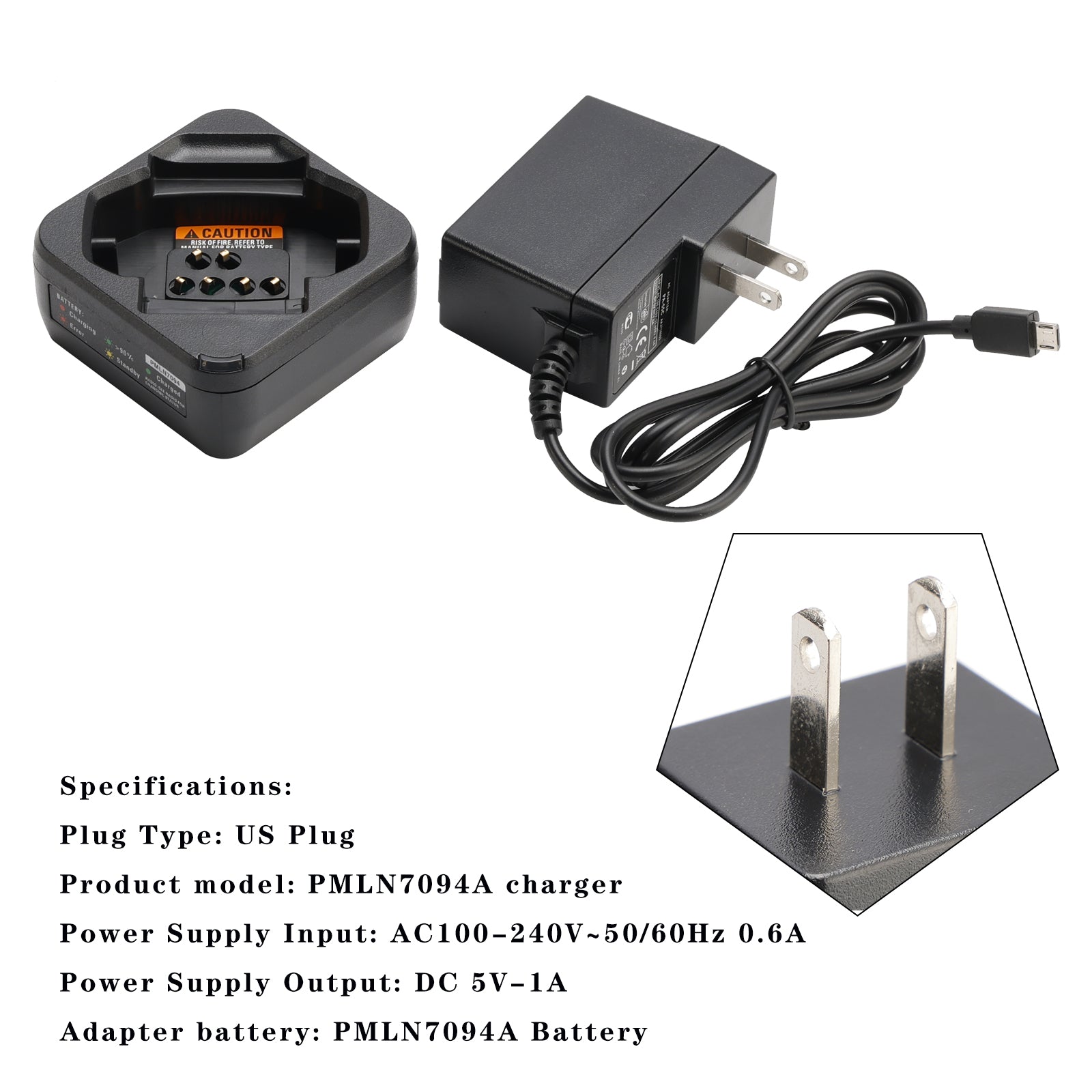 PMLN7094A Fast Rapid Dock Charger for DTR600 DTR700 DTR720 PMLN7094A Battery