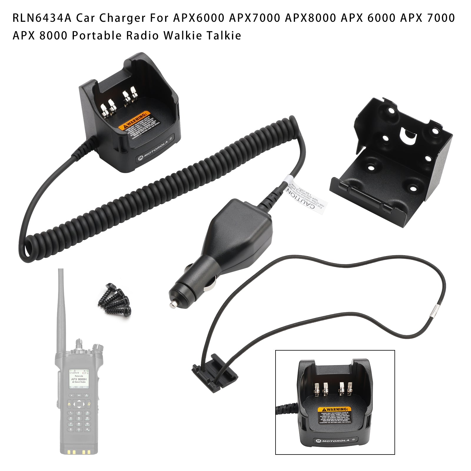 RLN6434A Car Charger For APX6000 APX600LI APX7000 APX7000XE APX8000H APX8000HXE