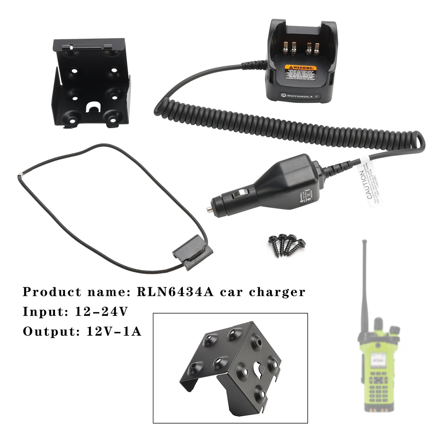 RLN6434A Car Charger For APX6000 APX600LI APX7000 APX7000XE APX8000H APX8000HXE