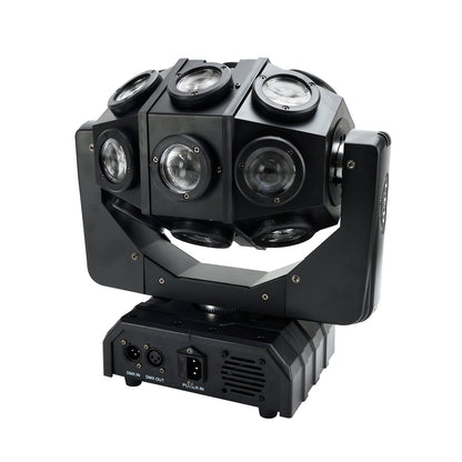 180W RGBW LED Moving Head Stage Light – 18 Beam Rotating DMX DJ Disco Party Effect