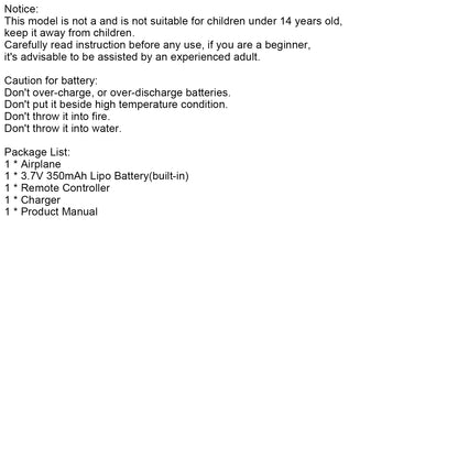 Z50 2 Channels Indoor Airplane Aircraft Remote Control Plane With 2Batteries