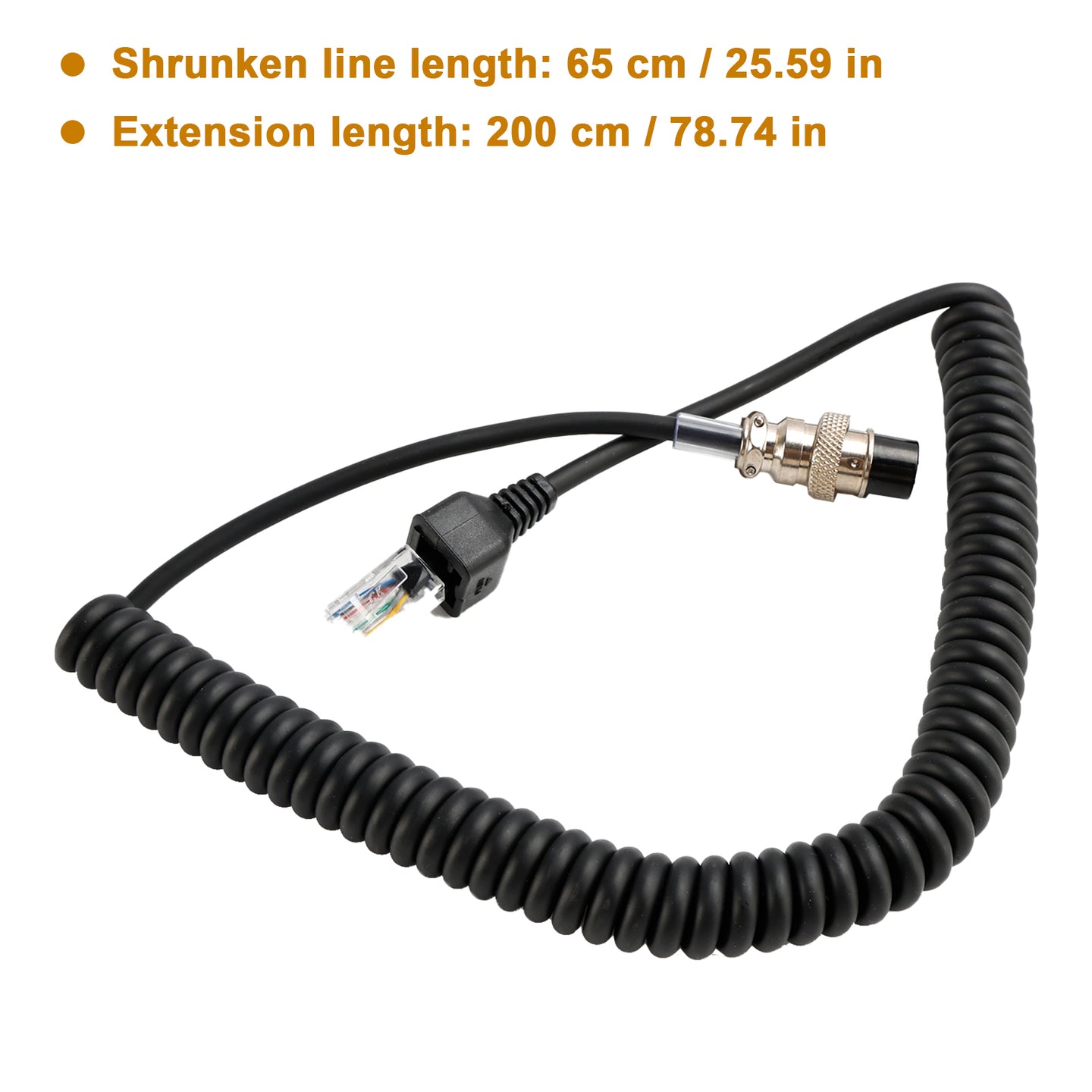 MH-31B8 Microphone Cable For Yaesu Car FT847 FT920 FT950 FT2000 Walkie Talkie