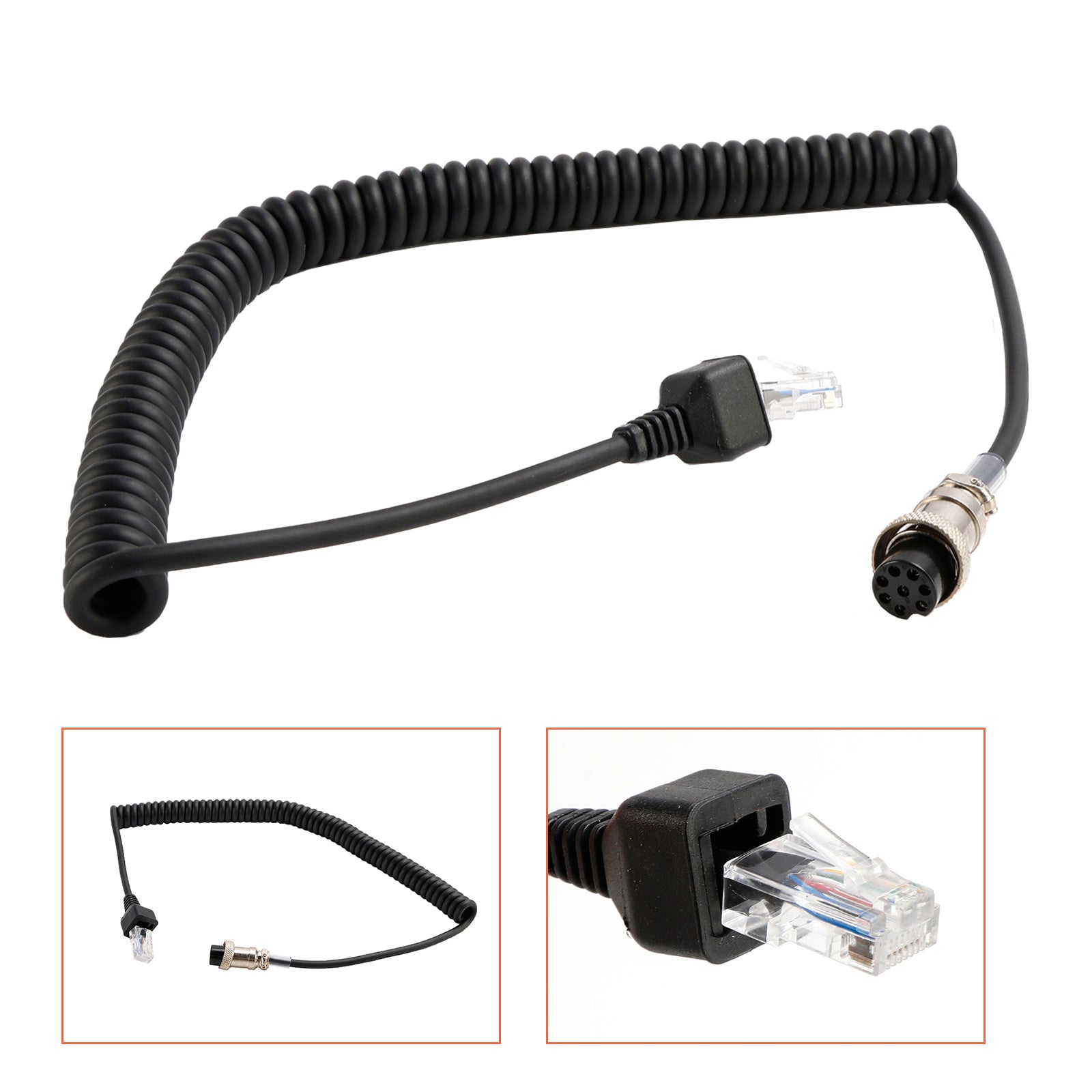 MH-31B8 Microphone Cable For Yaesu Car FT847 FT920 FT950 FT2000 Walkie Talkie