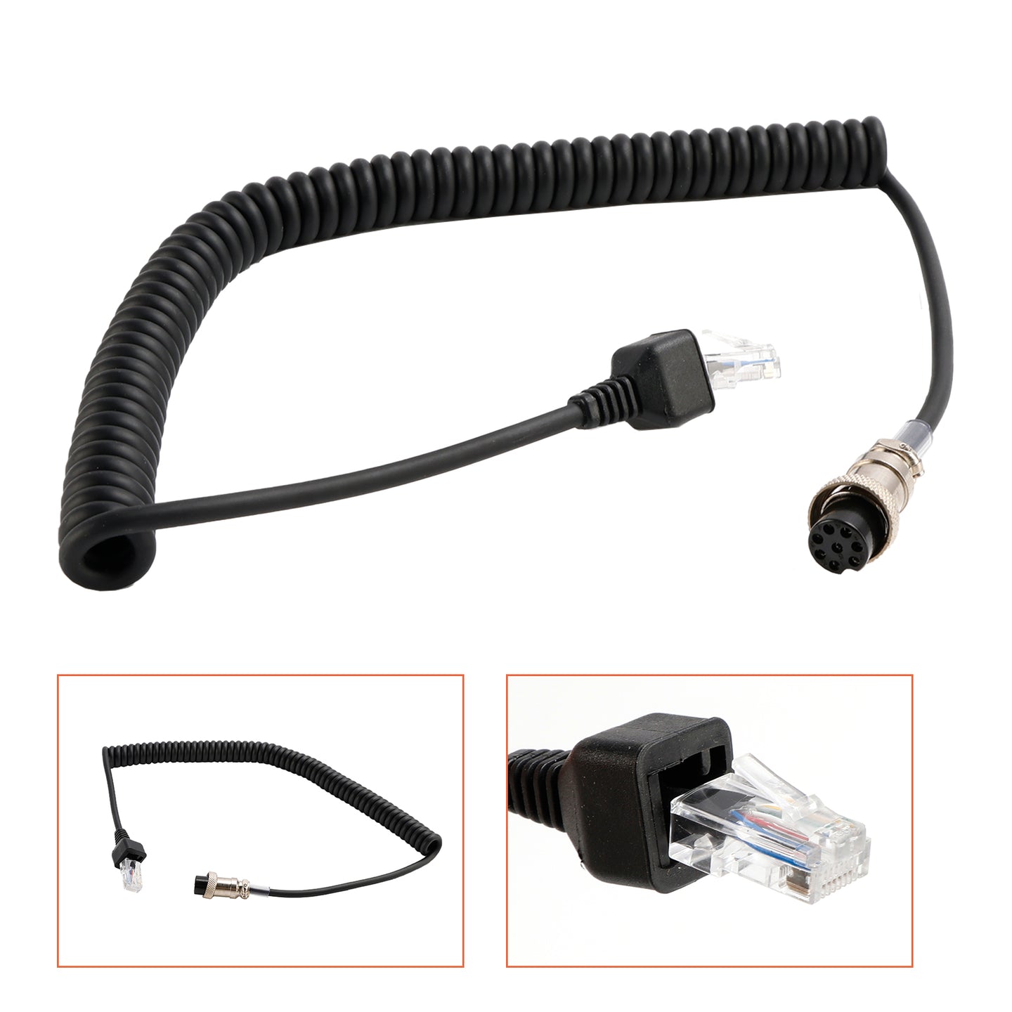 MH-31B8 Microphone Cable For Yaesu Car FT847 FT920 FT950 FT2000 Walkie Talkie