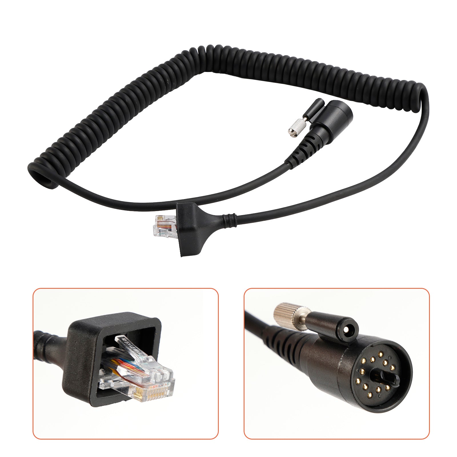 KMC27 Hand Microphone Cable For TK-690 TK-790 TK-890 TK-5710 TK-5810 TK-5910