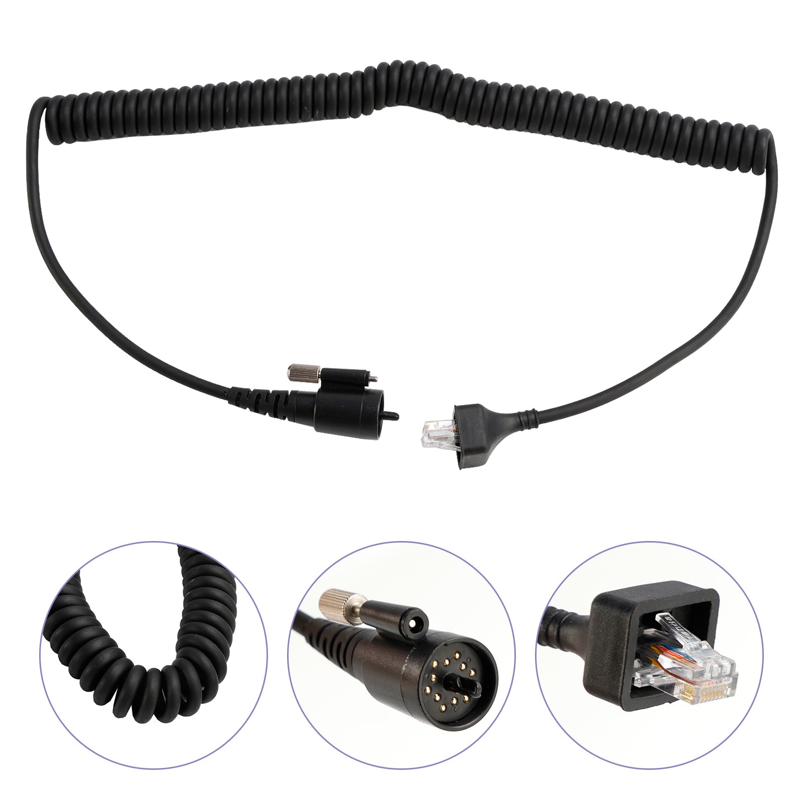 KMC27 Hand Microphone Cable For TK-690 TK-790 TK-890 TK-5710 TK-5810 TK-5910