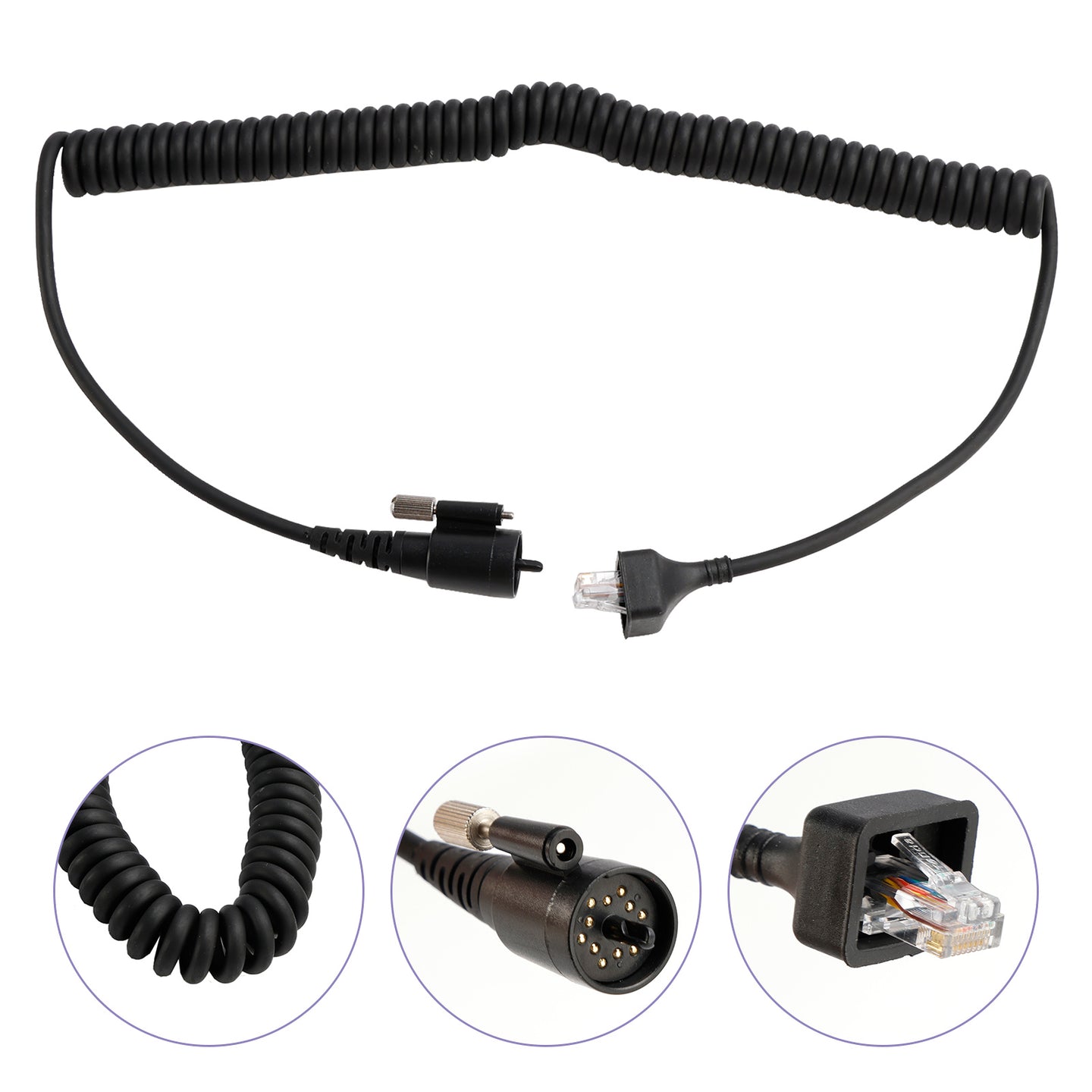 KMC27 Hand Microphone Cable For TK-690 TK-790 TK-890 TK-5710 TK-5810 TK-5910