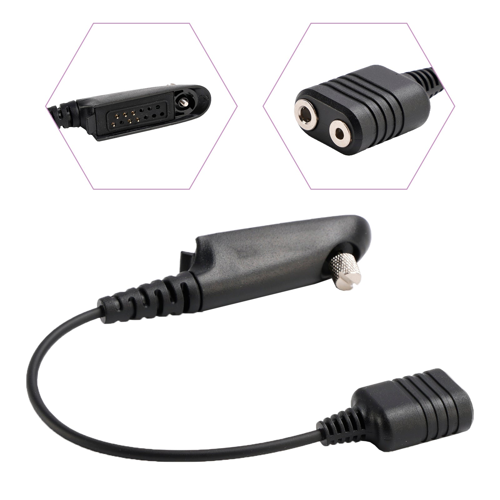 K Interface Headset Port Converter Cable for GP140 GP328 GP360 HT1250LS MTX950
