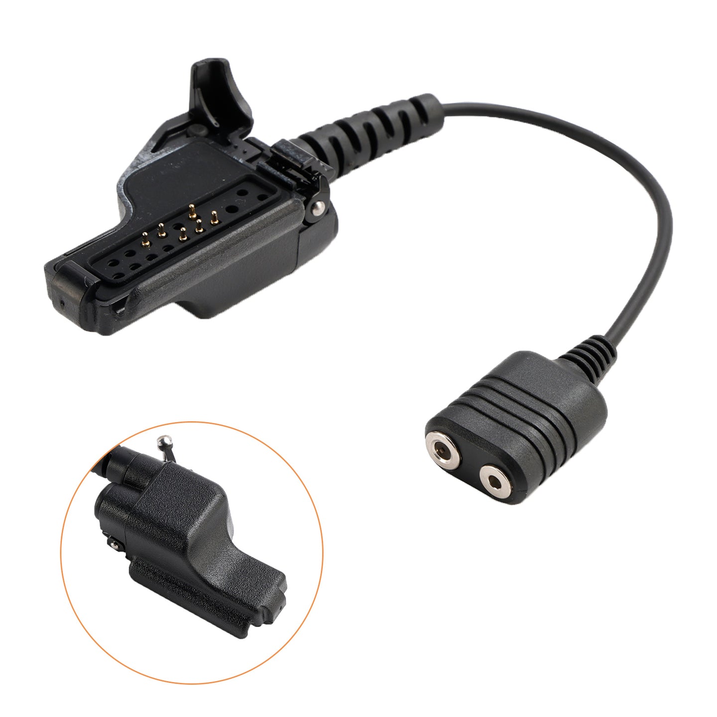 K Interface Headset Port Converter Cable for HT1000 MTS2000 MT2000 GP900 MTX838