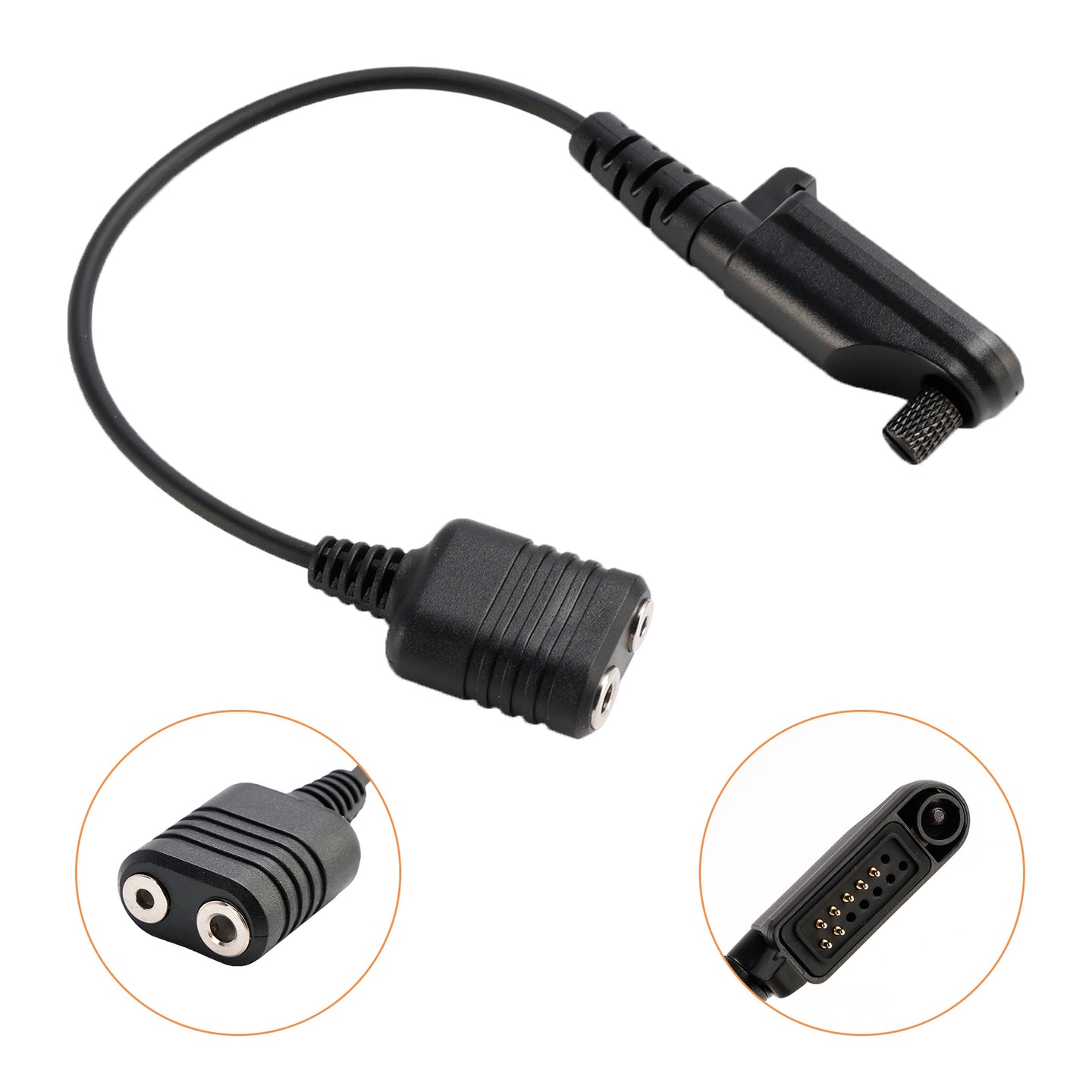 K Interface Headset Port Converter Cable for Hytera HYT PD680 X1E X1P HP600 Z1P