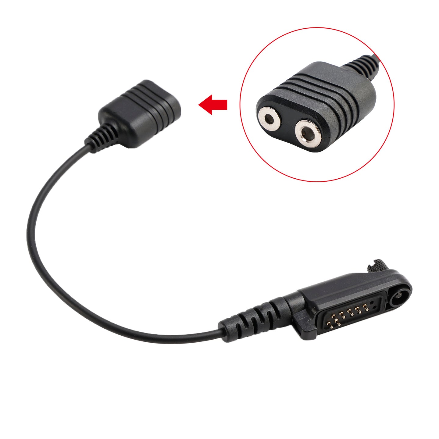 K Interface Headset Port Converter Cable for Hytera HYT PD680 X1E X1P HP600 Z1P