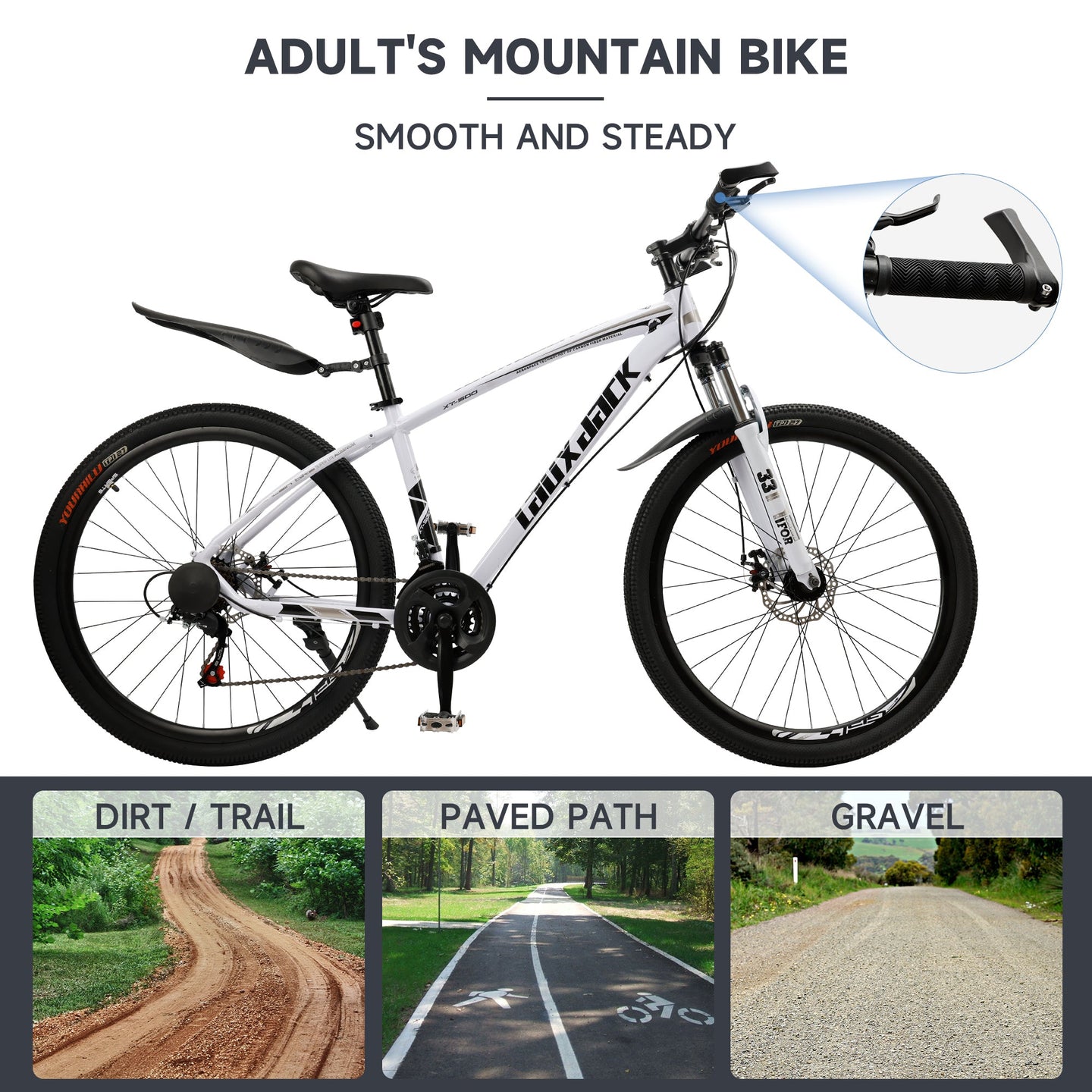 27.5 inches Mountain Bike 21 Speed Bikes With Lock+Air Pump (Copy)