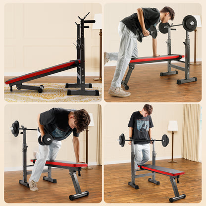 Adjustable Weight Bench, Foldable Home Gym – 440 lb Capacity