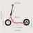 Pink 12 inch Stylish Kick Scooter for Teens and Adults