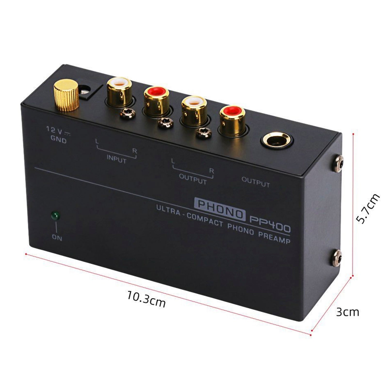 PP400 Ultra-Compact Phono Preamp Preamplifier TRS Interfaces Preamplificador